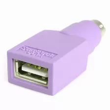 Adaptador Startech (gc46fmkey), Teclado O Ratón Usb A Conector Ps/2 Ps2 Minidin - 1x Hembra Usb - 1x Macho Mini-din Color Púrpura
