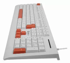 Teclado Getttech Ggk-esmwr-02-wh Alámbrico, Usb, Blanco
