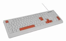 Teclado Getttech Ggk-esmwr-02-wh Alámbrico, Usb, Blanco