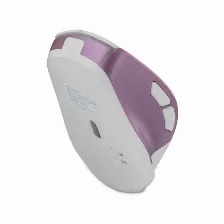 Mouse Getttech Ggm-stdbw-01-pk 6 Botones, 7200 Dpi, Rf Inalámbrico + Bluetooth, Rosa, Blanco