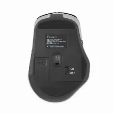 Mouse Getttech Ggm-stdbw-01-sl 6 Botones, 7200 Dpi, Rf Inalámbrico + Bluetooth, Negro, Plata
