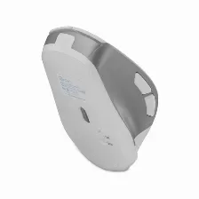 Mouse Getttech Ggm-stdbw-01-wh 6 Botones, 7200 Dpi, Rf Inalámbrico + Bluetooth, Plata, Blanco