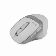 Mouse Getttech Ggm-stdbw-01-wh 6 Botones, 7200 Dpi, Rf Inalámbrico + Bluetooth, Plata, Blanco