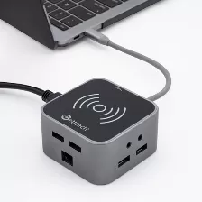 Hub Tipo C Wireless Getttech, Hdmi, Rj45, Sd, Tf, Usb, 3.5mm, (ghw-6940)