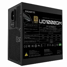 Fuente De Poder Gigabyte Ud1000gm 1000 W, 8x Conectores Sata, 3xconectores Molex, 80 Plus Gold, 20+4 Pin, Full Modular