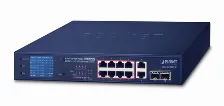 Switch Planet Gsd-1222vhp No Administrado, Rj-45 10, Gigabit Ethernet (10/100/1000), (poe +) 8, 1u, Azul