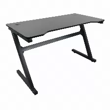 Escritorio Gamer Modamob, Modelo Omega, Diseno Resistente A Prueba De Agua, Ranuras Para Cables, 120x61x72cm, Color Negro