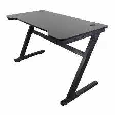 Escritorio Gamer Modamob, Modelo Omega, Diseno Resistente A Prueba De Agua, Ranuras Para Cables, 120x61x72cm, Color Negro