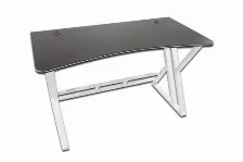 Escritorio Modamob, Modelo Milan, Estructura Metalica, Diseno Resistente, 120x61x73cm, Color Negro Con Blanco