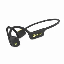 Audífonos Getttech Gue-mssbt-01-yw Intra Auditivo, Inalámbrico, Bluetooth, Negro, Amarillo