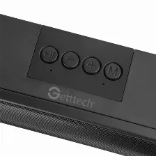 Barra De Sonido Getttech Gus-msrbt-01 Usb, Bt, Inalámbrico Y Alámbrico, Negro