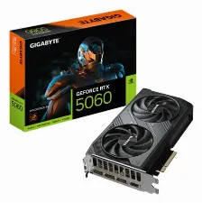 Tarjeta De Video Gigabyte Geforce Rtx 5060 Windforce 8g, 8gb, 128 Bit, Gddr7, Pci Express 5.0