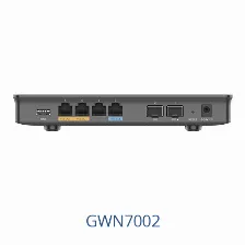 Router Gigabit Vpn Grandstream Gwn7002 / Balanceador De Cargas 30,000 Sesiones Nat 4 Puertos 10/100/1000 Mbps + 2 Puertos Sfp (wan/lan) 1 Puerto Entrada Poe(af/at) 2 Puertos Salida Poe (af/at)