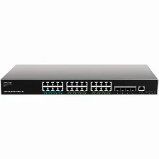 Switch Grandstream Networks Gwn7813p Gestionado, L3, Rj-45 24, Gigabit Ethernet (10/100/1000), 24 Poe, Gris