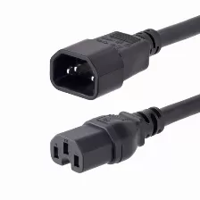 Cables De Poder Startech.com Macho, Hembra 125 V, 3.05 M, Negro