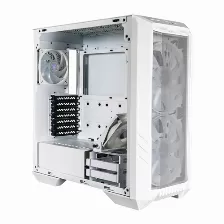 Gabinete Cooler Master Haf 500 Midi Tower Con Ventana, 3x Vent. Argb, Blanco