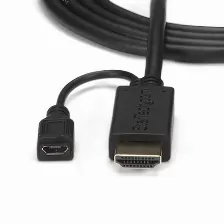 Adaptador Vídeo Startech.com Vga (d-sub) A Hdmi + Micro Usb, 3 M, Negro