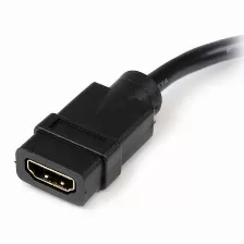 Adaptador Startech (hddvifm8in) De 20cm Hdmi A Dvi - Dvi-d Macho - Hdmi Hembra Color Negro