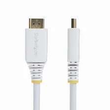 Cable Hdmi Startech.com V. 2.0, Canal Ethernet, 3 M, 18 Gbit/s, 1080p, 1440p, 2160p, Blanco