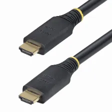 Cable Hdmi Startech.com Hdmi2-cable-4k60-15m V. 2.0, Canal Ethernet, 15 M, 18 Gbit/s, 1080p, 1440p, 2160p, Negro