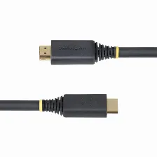 Cable Hdmi Startech.com Hdmi2-cable-4k60-15m V. 2.0, Canal Ethernet, 15 M, 18 Gbit/s, 1080p, 1440p, 2160p, Negro