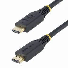 Cable Hdmi Startech.com Hdmi2-cable-4k60-50c V. 2.0, Canal Ethernet, 0.5 M, 18 Gbit/s, Negro