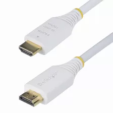Cable Hdmi Startech.com Hdmi2-cable-4k60-6fw V. 2.0, Canal Ethernet, 1.8 M, 18 Gbit/s, 1080p, 1440p, 2160p, Blanco