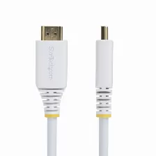 Cable Hdmi Startech.com Hdmi2-cable-4k60-6fw V. 2.0, Canal Ethernet, 1.8 M, 18 Gbit/s, 1080p, 1440p, 2160p, Blanco