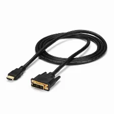 Cable Adaptador Startech Conversor Hdmi A Dvi-d De 1,8m Negro (hdmidvimm6)