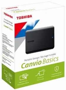 Disco Duro Externo Toshiba Canvio Basics 4tb, Usb-a 3.2, Negro