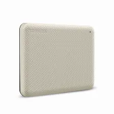 Disco Duro Externo Toshiba Canvio Advance, 2.5 Pulg, 1 Tb, Micro-usb B 3.2, Para Mac/pc, Blanco