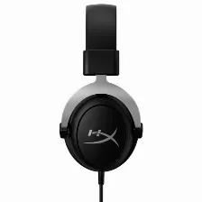 Audífonos Hyperx Cloudx Diadema Para Juego, Micrófono Boom, Conectividad Alámbrico, Conector De 3.5 Mm Si, Color Aluminio, Negro