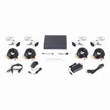 Kit De Vigilancia Hilook Cctv, Dvr 8 Canales, 4 Camaras Bala, 2mp, Ip66, Con Accesorios