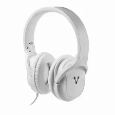 Diadema Vorago Hp-301 Blanco, Alta Definicion, Super Bass, Manos Libres, Cable Plano 1.20m, 3.5mm, Hp-301-wh