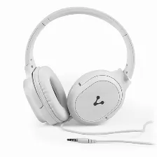 Diadema Vorago Hp-301 Blanco, Alta Definicion, Super Bass, Manos Libres, Cable Plano 1.20m, 3.5mm, Hp-301-wh