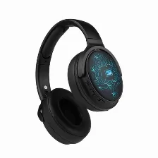 Diadema Vorago Inalambrica Hpb-401-led, Plegables, Bt 5.3, Usb-c, Luz Led