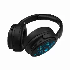 Diadema Vorago Inalambrica Hpb-401-led, Plegables, Bt 5.3, Usb-c, Luz Led