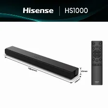 Barra De Sonido Hisense Hs1000 2.0, Bt, Alámbrico, Negro