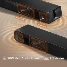 Barra De Sonido Hisense Hs1000 2.0, Bt, Alámbrico, Negro