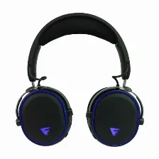 Diadema Game Factor Hsb600 Gamer Inalambrica, Bluetooth, 3.5mm, Microfono Removible, 7.1, Negro