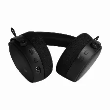 Diadema Game Factor Hsb600 Gamer Inalambrica, Bluetooth, 3.5mm, Microfono Removible, 7.1, Negro