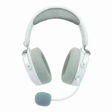Diadema Game Factor Hsb600 Gamer Inalambrica, Bluetooth, 3.5mm, Microfono Removible, 7.1, Blanco