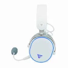 Diadema Game Factor Hsb600 Gamer Inalambrica, Bluetooth, 3.5mm, Microfono Removible, 7.1, Blanco