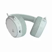 Diadema Game Factor Hsb600 Gamer Inalambrica, Bluetooth, 3.5mm, Microfono Removible, 7.1, Blanco