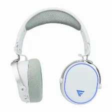 Diadema Game Factor Hsb600 Gamer Inalambrica, Bluetooth, 3.5mm, Microfono Removible, 7.1, Blanco