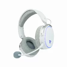 Diadema Game Factor Hsb600 Gamer Inalambrica, Bluetooth, 3.5mm, Microfono Removible, 7.1, Blanco