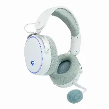 Diadema Game Factor Hsb600 Gamer Inalambrica, Bluetooth, 3.5mm, Microfono Removible, 7.1, Blanco