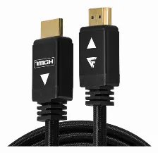 Cable Hdmi Game Factor, 8k, 120hz, 2 Metros, Negro