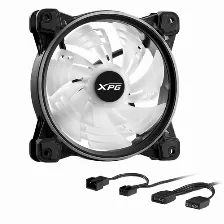 Ventilador Xpg Hurricane 120 Argb Pwm, 120 Mm, 2000 Rpm Max, Led Azul, Verde, Rojo