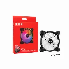 Ventilador Xpg Hurricane140argbpwm-bkcww, 140 Mm, 1800 Rpm Max, Led Azul, Verde, Rojo